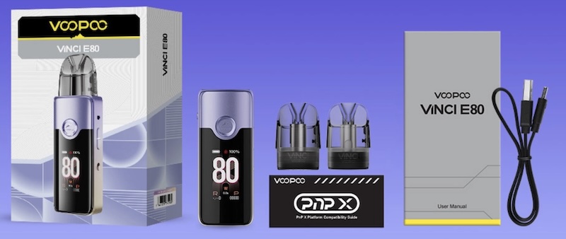 Voopoo Vinci E80 Specifications